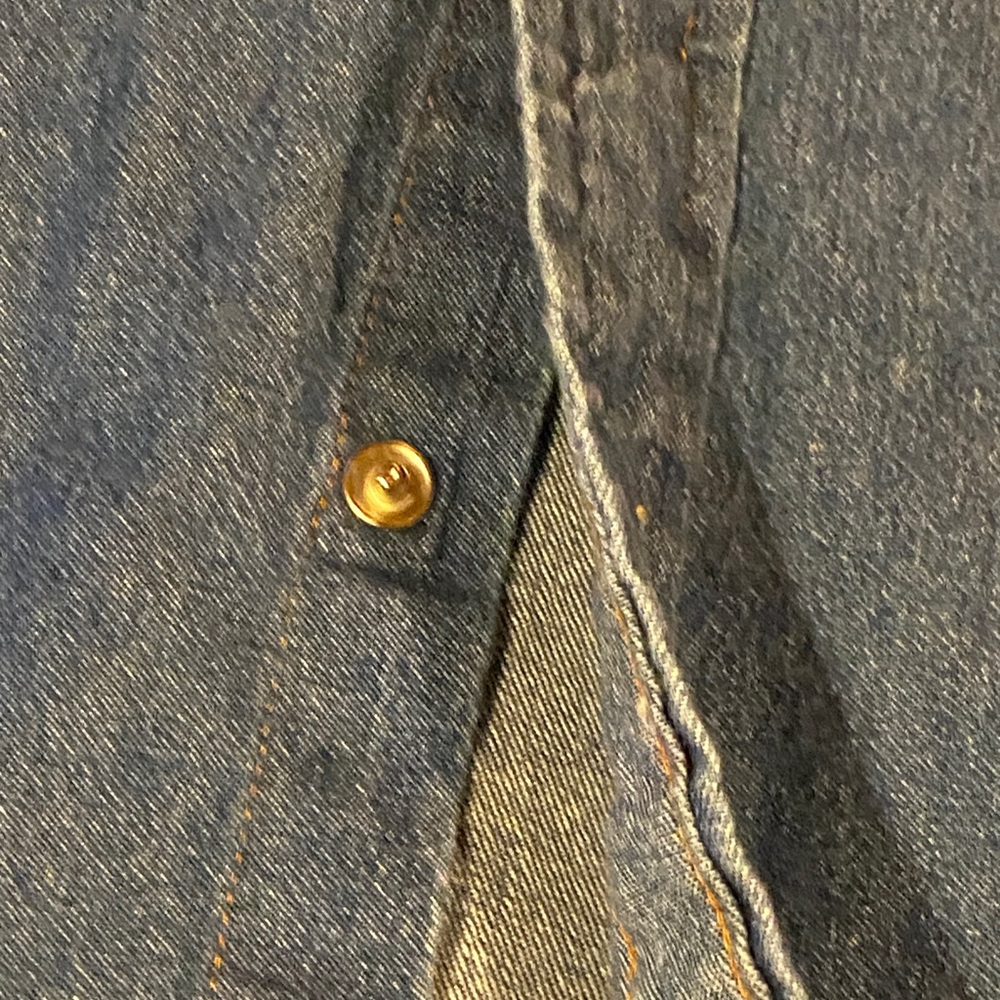 Texas Authentic Dry Goods Men's XXL Blue Denim Short Sleeve Shirt - Picture 5 of 15